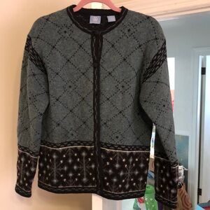 Frost wool/acrylic cardigan.  Size M